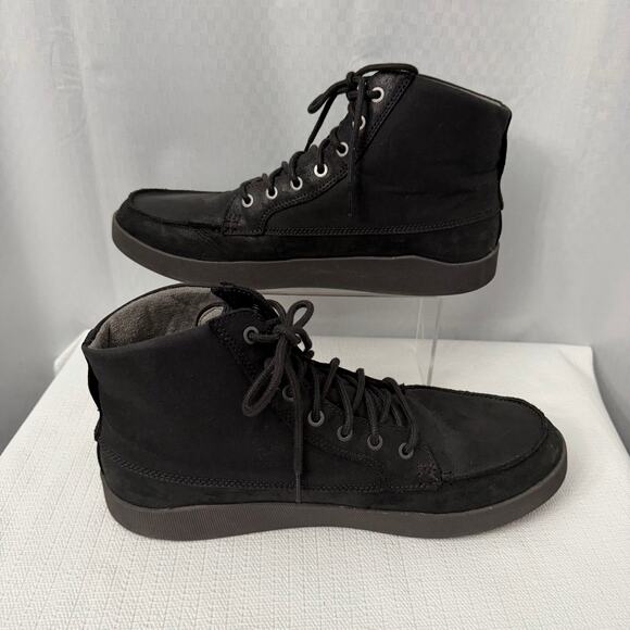 OluKai Molina Boots Men\'s 13 M Black Leather Ankle Chukka Lace Up main image 8